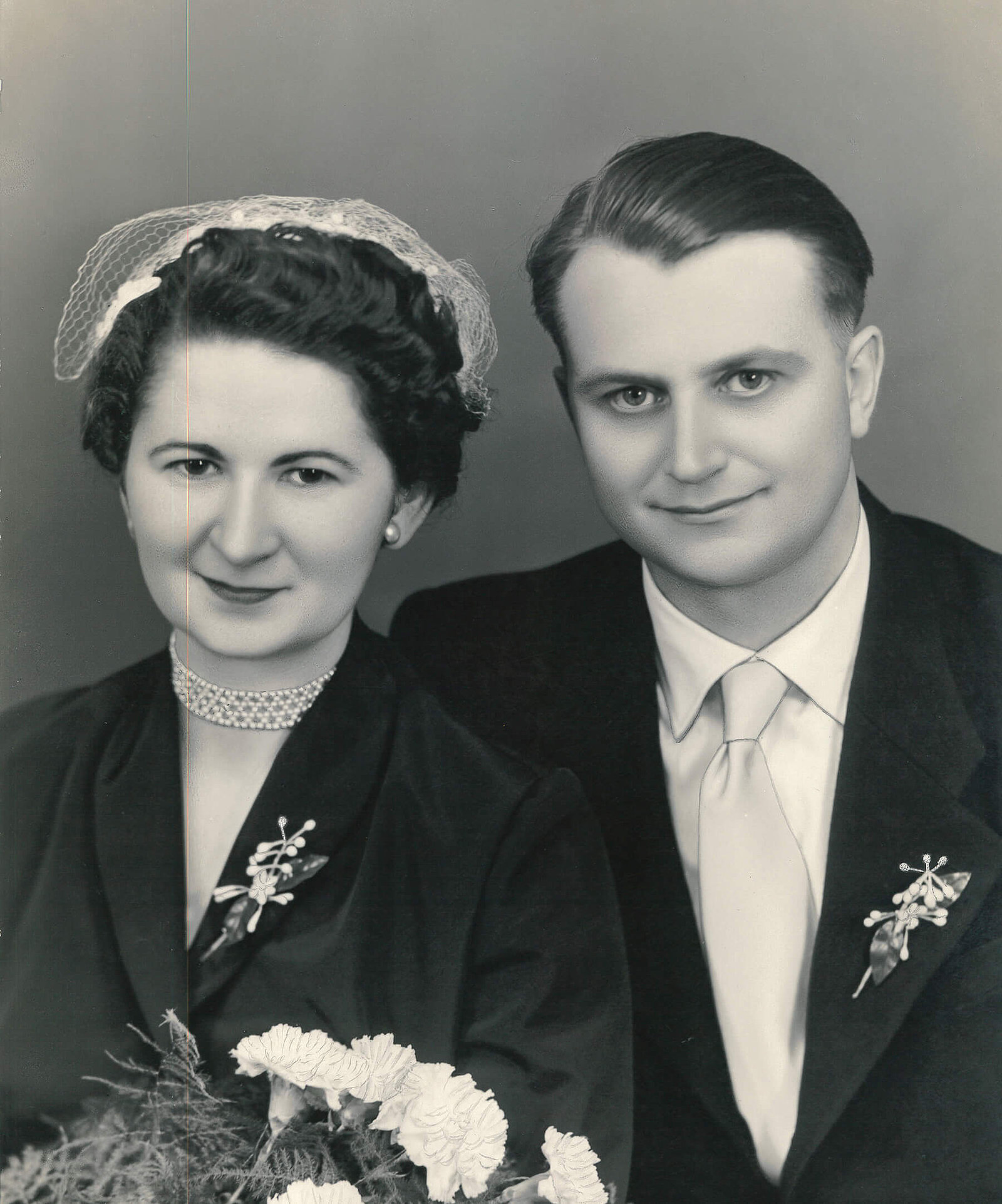 Hochzeitsfoto von Dr. Walter Kauer und Judith Schrauf